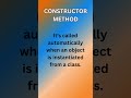 Constructor method in JavaScript