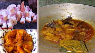 gahori mangkho /Assamese pork recipe/pork carry recipe/naga style pork recipe/pork boil recipe