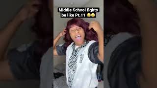 Middle SCHOOL FIGHTS be like! Pt.11 #shorts #relatable #comedy #viral #skits #funny #roydubois