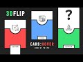 CSS Card Hover Effects | Html & CSS 3D Flip