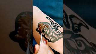 how to use henna stencils | apply within a minutes #sticker #mehndi #tricks #new #trending #shorts