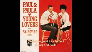 Young Lovers (with lyrics) - Paul \u0026 Paula