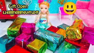 Dora birthday gift open video/Barbie show tamil