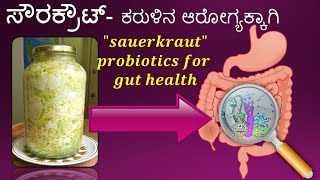 ಸೌರ್ ಕ್ರಾಟ್ ಕರುಳಿನ ಆರೋಗ್ಯಕ್ಕಾಗಿ|sauerkraut|Ayurveda tips in Kannada| probiotics for gut health