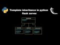 Template inheritance and template splitting in python flask server jinja templates