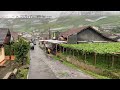 Heavy Rain in the Highest Village in Central Java | Walk through Beautiful and Very Cool village