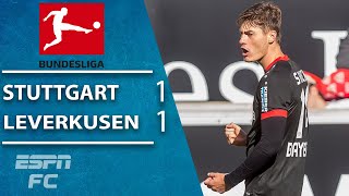 Patrik Schick opens league account for Leverkusen in Stuttgart draw | ESPN FC Bundesliga Highlights