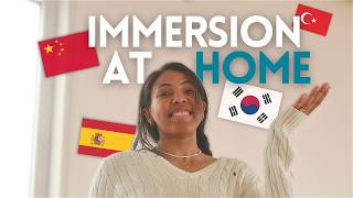 How to immerse yourself in a language without traveling 🏠🇨🇳🇰🇷🇹🇷