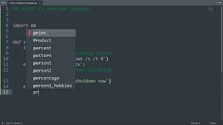 Script to shutdown computer in Python | Python Examples | Python Coding Tutorial | Python Interview