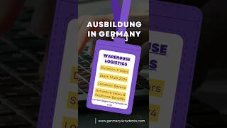 Ausbildung in Germany | Warehouse logistics specialist | #ausbildung