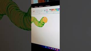 Ms Paint me snake draw how to? tricks #viral #shorts #youtubeshorts