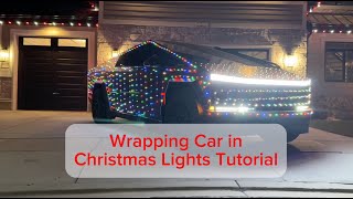 How to Wrap Your Car in Christmas Lights (Without Scratches!)