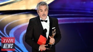 Alfonso Cuaron Scores Best Cinematography Oscar for ‘Roma’ | THR News