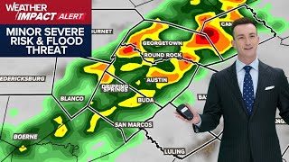 Low-end severe weather risk for the Austin area Thursday morning