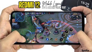 Xiaomi Redmi 12 Mobile Legends Gaming test | Helio G88, 8GB RAM