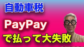 自動車税を PayPayで支払って損してしまった話し。