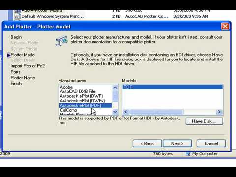 Adding a PDF Printer to AutoCAD Adding a PDF Printer to AutoCAD