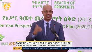 የ10 ዓመቱ መሪ የልማት እቅድ  በንግድና ኢንዱስትሪ ልማት ዘርፍ