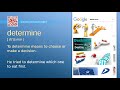 Determine : C1 level english vocabulary lesson, www.LipLix.com