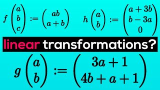 Checking if a Transformation is Linear