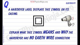 Double Insulated Appliances - Electrical Safety - GCSE Physics