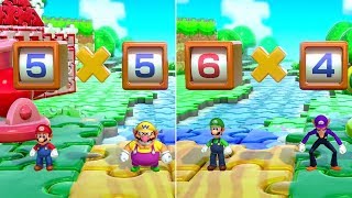Super Mario Party - All 2 vs 2 Minigames (Mario & Wario vs Luigi & Waluigi)