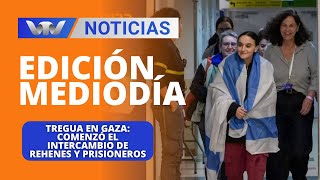 Edición Mediodía 20/01 | Tregua en Gaza: comenzó el intercambio de rehenes y prisioneros