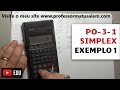 PO - 3 - 1 - Simplex - exemplo 1