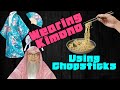 Can a woman wear a Kimono, what about Japanese women? Can we use Chopsticks? - assim al hakeem