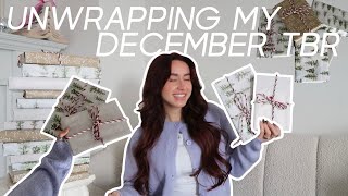 unwrapping my december tbr | bookmas day 2