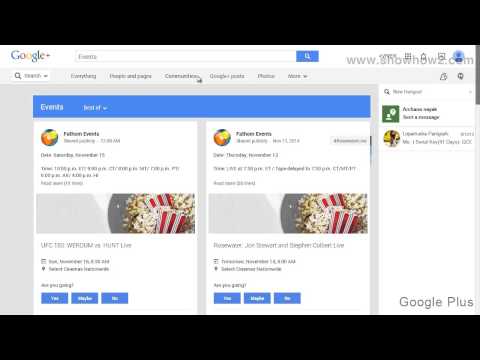 Google+ - How To View Hangouts Posted As Events Google+ - How To View Hangouts Posted As Events