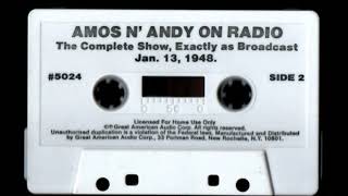 Amos N' Andy On Radio - Jan. 13, 1948