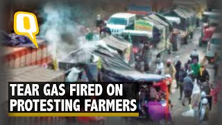 Watch | Haryana Police Fires Tear Gas on Farmers in Rewari Ahead of Talks With Govt | The Quint