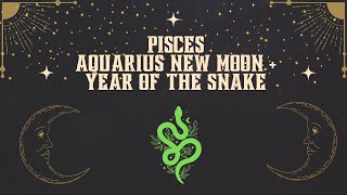 ♓  Pisces AQUARIUS NEW MOON + YEAR OF THE SNAKE  #astrology