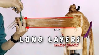 how to:LONG LAYERED HAIRCUT| tutorial| potong rambut layer simpel banget!