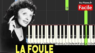 Edith Piaf - La foule - Piano Tutorial