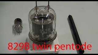 audio lecture 38, twin pentode 829B, Is it suitable for audio power amplification? high output power