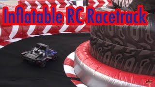 N Flatables shows off their RC Racetrack at IAAPA 2017