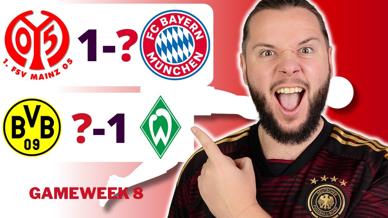 Bundesliga Gameweek 8 Predictions & Betting Tips | Mainz Vs Bayern ...