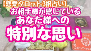 お相手様があなた様にだけ感じている、特別な思い！を恋愛タロット3択占いでリーディングしました♪バランガン西原さゆり