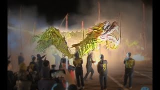 【Culture EP1】Dragon Dancing on the fire, traditional activity in Taiwan, Chinese Year 台灣苗栗火旁龍- 竹竿炮鬥龍