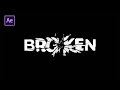 Shatter Effect For Text & Logos – After Effects Tutorial