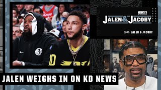 KD is breaking up with the Nets, Kyrie Irving AND Ben Simmons 💔 - Jalen Rose | Jalen & Jacoby
