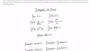 Integration By Parts Example Problem #1