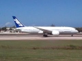 Boeing 787 Dreamliner taking off RWY 8 At TJBQ Rafael hernandez airport Aguadilla PR