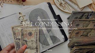 Bill Condensing | $1,250 Back To The Bank | Condensing My Cash Envelopes