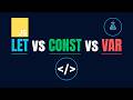 JavaScript Interview Question: What's the Difference Between var, let and const?
