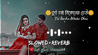 Tui Borsa Bikeler Dheu-Lofi Song|| তুই বর্ষা বিকেলের ||(Slowed+Reverse) Lofi Song🥀