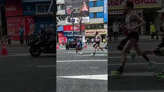 東京マラソン2023 秋葉原地点　大迫傑選手中心にスロー映像　Tokyo marathon2023