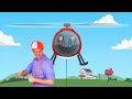 blippi explores a firefighting helicopter learn machines for kids educational video for toddlers